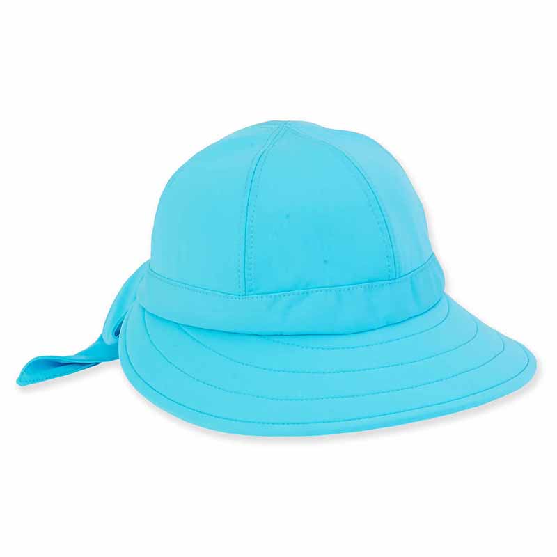 Clara Lycra® Floating Ball Ccaps - Sun 'N' Sand Hats Cap Sun N Sand Hats HH2259C tq Turquoise M/L (58 cm) 