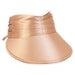 Tara Metallic Lycra Floating Sun Visor Hat - Sun 'N' Sand Hats Visor Cap Sun N Sand Hats hh2260A gd Gold  
