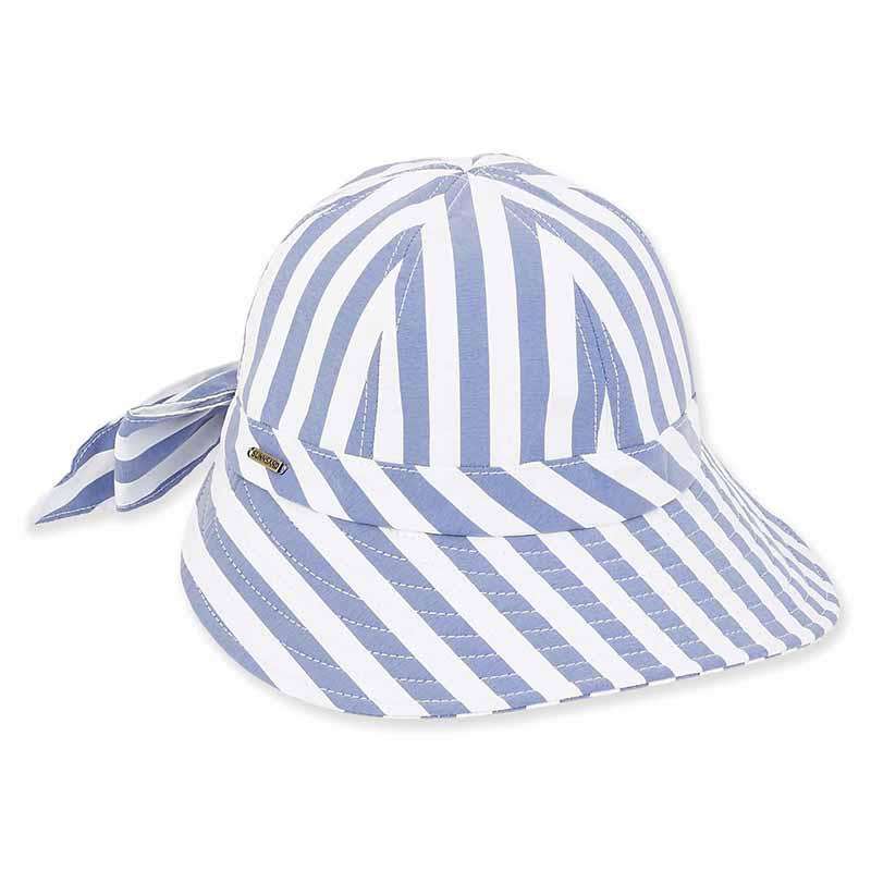 Sloane Comfy Striped Cotton Ball Caps Sun 'N' Sand Hats