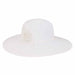 Kinsley Crochet Flower Accented Summer Floppy Hat - Sun 'N' Sand Hats Wide Brim Sun Hat Sun N Sand Hats HH2295B wh White Medium (57 cm) 