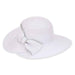 Glitzy Polybraid Big Brim Sun Hat - Sun 'N' Sand Hats Wide Brim Hat Sun N Sand Hats HH2386A White Medium (57 cm) 
