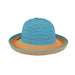 Petite Size Ribbon Crown Sun Hat - Sunny Dayz™ Kettle Brim Hat Sun N Sand Hats    