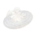 Crimped Organza Fascinator Headband -  Kentucky Derby Collection Fascinator Something Special LA HTH1278WH White  