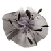 Dotted Ruffle Mesh Fascinator Fascinator Something Special LA HTH1294BKGY Grey  