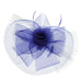 Mesh Rose Fascinator with Netting Bow Fascinator Something Special LA hth2040RB Royal Blue  