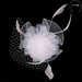 Tulle and Netting Flower Fascinator - Sophia Collection Fascinator Something Special LA hth2187wh White  