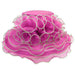 Loopy Organza Hat with Contrast Trim Dress Hat Something Special LA hto2148lv Lavender/Lime  