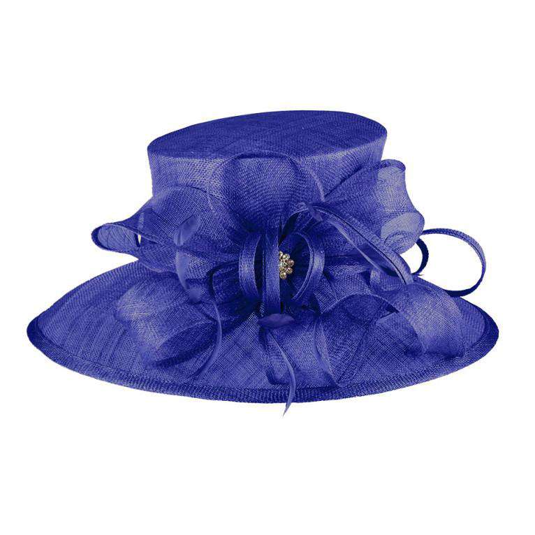 Sinamay Derby Hat with Loopy Bow, Dress Hat - SetarTrading Hats 