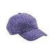 Glitter Striped Baseball Cap - Available in 12 Colors Cap Something Special Hat ja7047pp Purple  