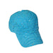 Glitter Striped Baseball Cap - Available in 12 Colors Cap Something Special Hat ja7047tq Turquoise  