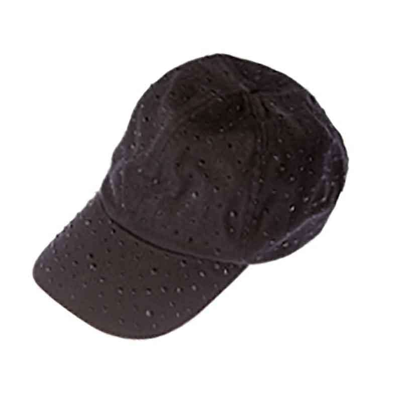 Rhinestone Baseball Cap Cap Something Special Hat ja7459bk Black  