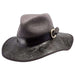 Janet - Embossed Brim Leather Hat -Red Safari Hat Head'N'Home Hats    