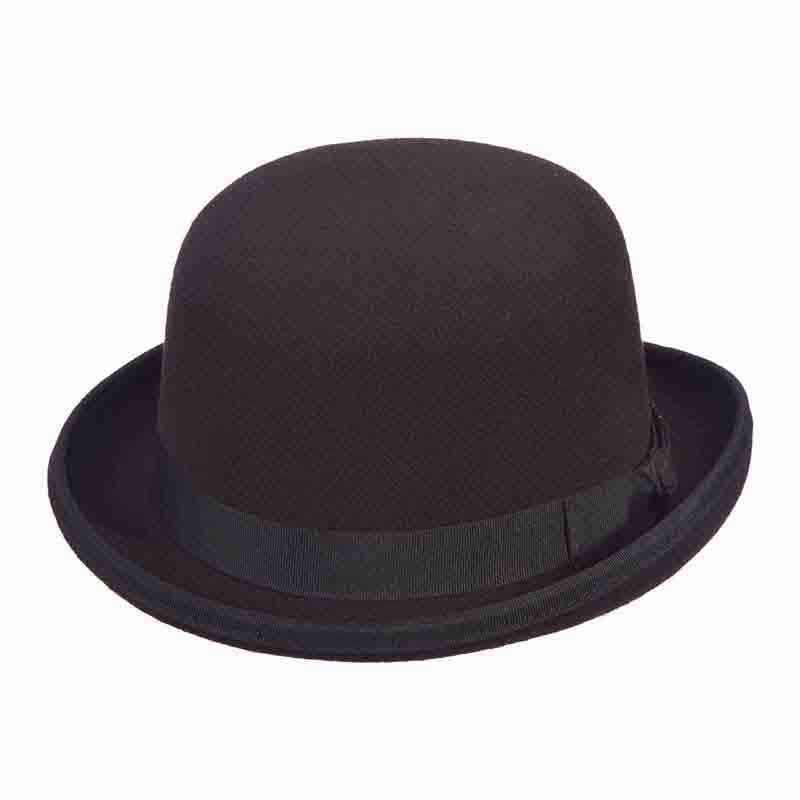 Classic Stiff Wool Felt Bowler Hat by JSA for Men Bowler Hat Jeanne Simmons js6805bkl Black Large 