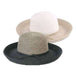 Two Tone Tweed Crown Kettle Brim Sun Hat - Jeanne Simmons Hats Kettle Brim Hat Jeanne Simmons    