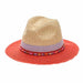 Three Tone Safari Hat with Colorful Band - Kallina Safari Hat California Hat Company    