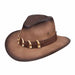 Western Safari Style Hat with Faux Animal Teeth Band - Kenny Keith Safari Hat Great hats by Karen Keith DL8-m Brown Medium (57 cm) 