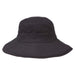 Wide Brim Cotton Bucket Hat - Karen Keith Bucket Hat Great hats by Karen Keith CH16bk Black Fit 54-57 cm 