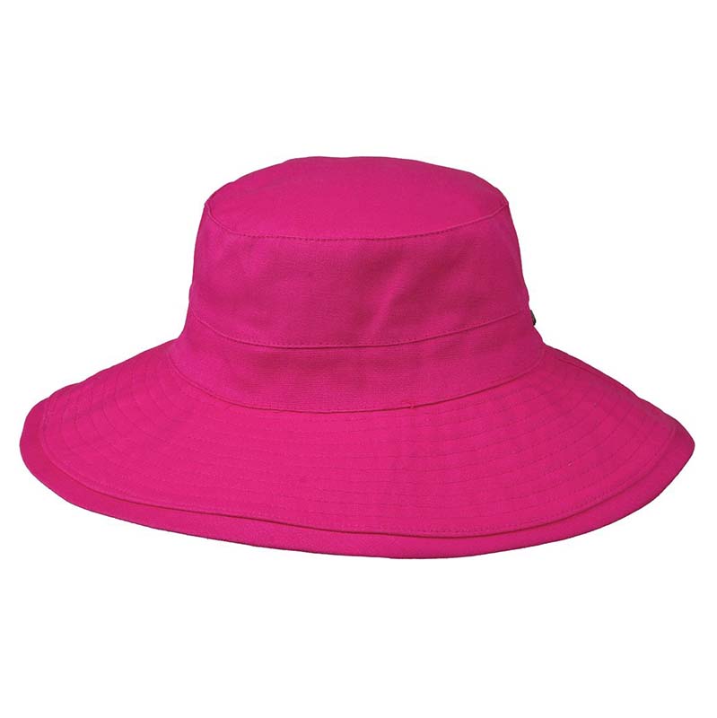 Wide Brim Cotton Bucket Hat - Karen Keith Bucket Hat Great hats by Karen Keith CH16fc Fuchsia Fit 54-57 cm 