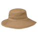 Wide Brim Cotton Bucket Hat - Karen Keith Bucket Hat Great hats by Karen Keith CH16kh Khaki Fit 54-57 cm 