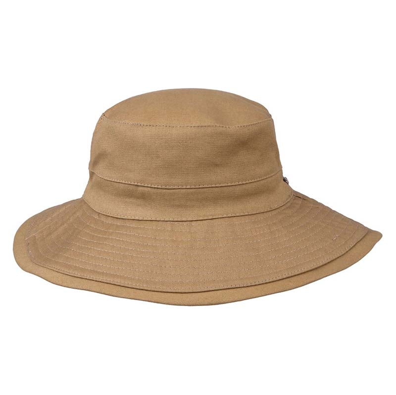 Wide Brim Cotton Bucket Hat - Karen Keith Bucket Hat Great hats by Karen Keith CH16kh Khaki Fit 54-57 cm 