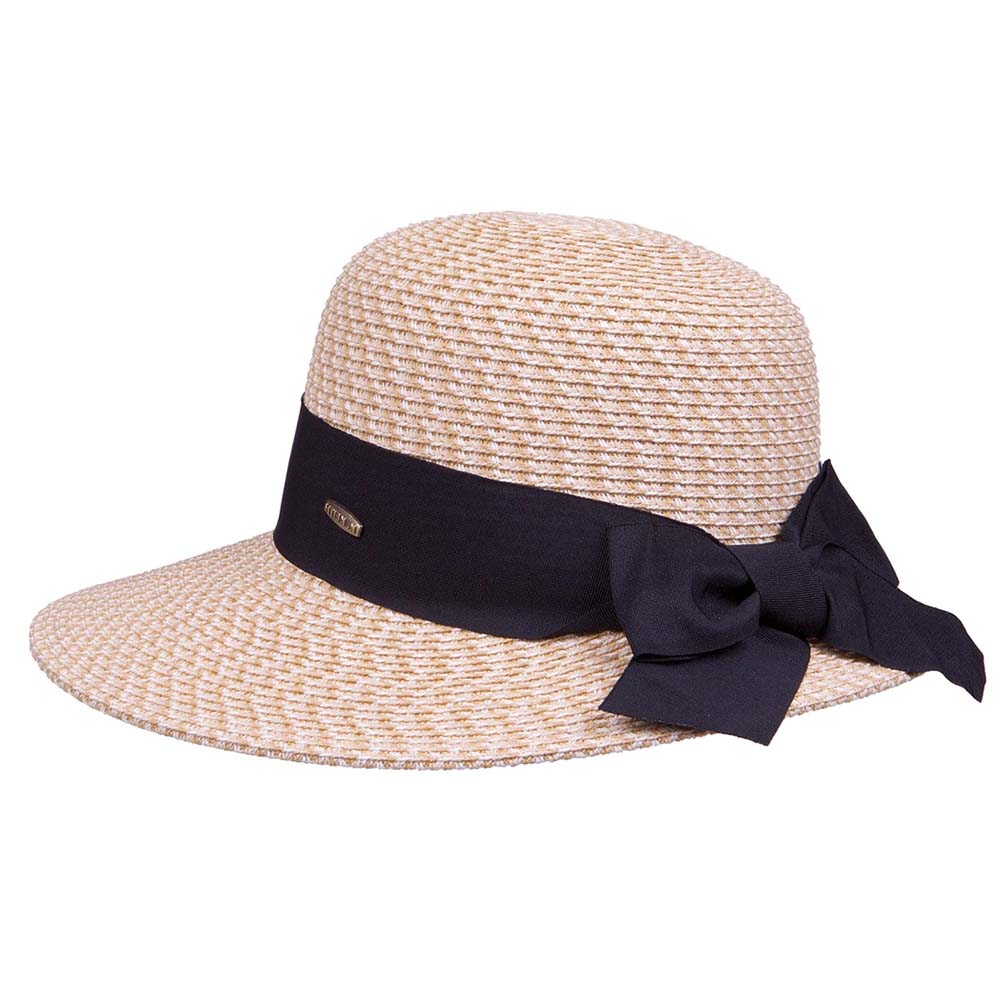 Sun Hat with Narrowing Brim - Karen Keith Wide Brim Hat Great hats by Karen Keith BT23G Toast Heather Medium (57 cm) 