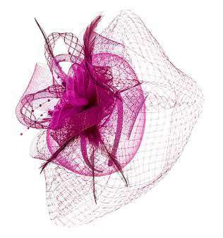 Small Checkered Mesh Fascinator, Fascinator - SetarTrading Hats 