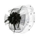 Lace Flower Fascinator with Veil Fascinator Something Special Hat LB7320bk Black  