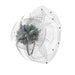 Lace Flower Fascinator with Veil Fascinator Something Special Hat LB7320GY Light Grey  