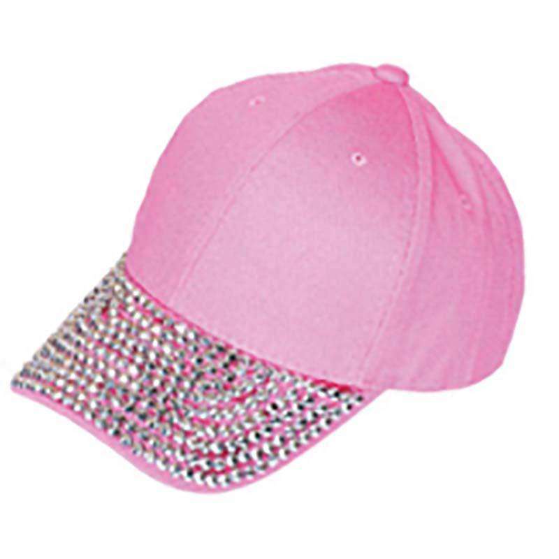 Studded Bill Baseball Cap Cap Something Special Hat LW7444PK Pink  