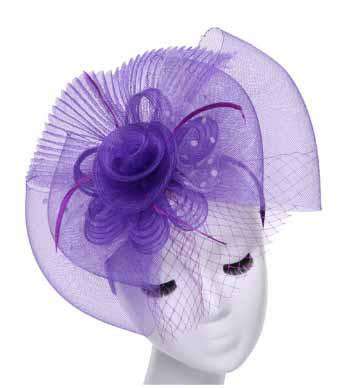 Pleated Mesh Fascinator, Fascinator - SetarTrading Hats 