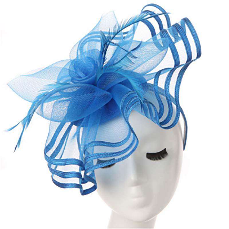 Large Ribbon Trimmed Fascinator, Fascinator - SetarTrading Hats 