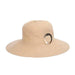 Deluxe Ribbon Floppy Hat with Shell Ring - Scala Hats, Wide Brim Hat - SetarTrading Hats 