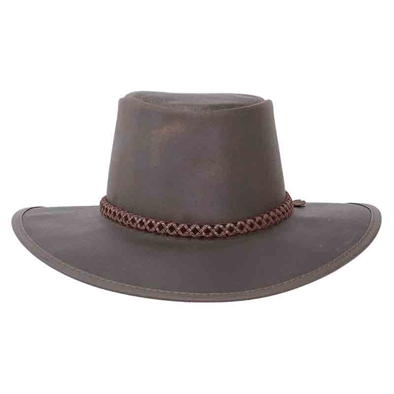 Head'n Home Crusher Outback Leather Hat up to 3XL- Black Safari Hat Head'N'Home Hats    
