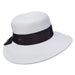 Dimensional Big Brim Sun Hat - Scala Collezione Hats Wide Brim Hat Scala Hats LP149-WHT White Medium (57 cm) 