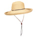 Up Turned Brim Summer Hat - Scala Collection Hats Kettle Brim Hat Scala Hats WSlp214NT Natural  