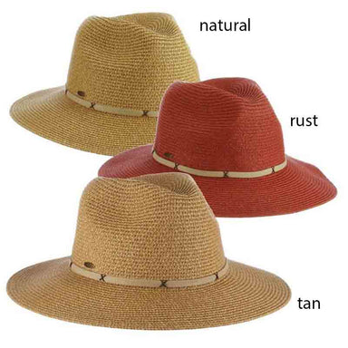 Cyprus Braid Safari Hat with Faux Suede Band - Scala Collezione Safari Hat Scala Hats lp282rt Rust  