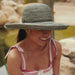 Multi Tone Shapeable Wide Brim Sun Hat with Chin Cord - Scala Hats Wide Brim Sun Hat Scala Hats    