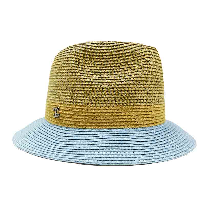 Lurex Fedora with Contrast Color Brim - John Callanan Fedora Hat Callanan Hats    