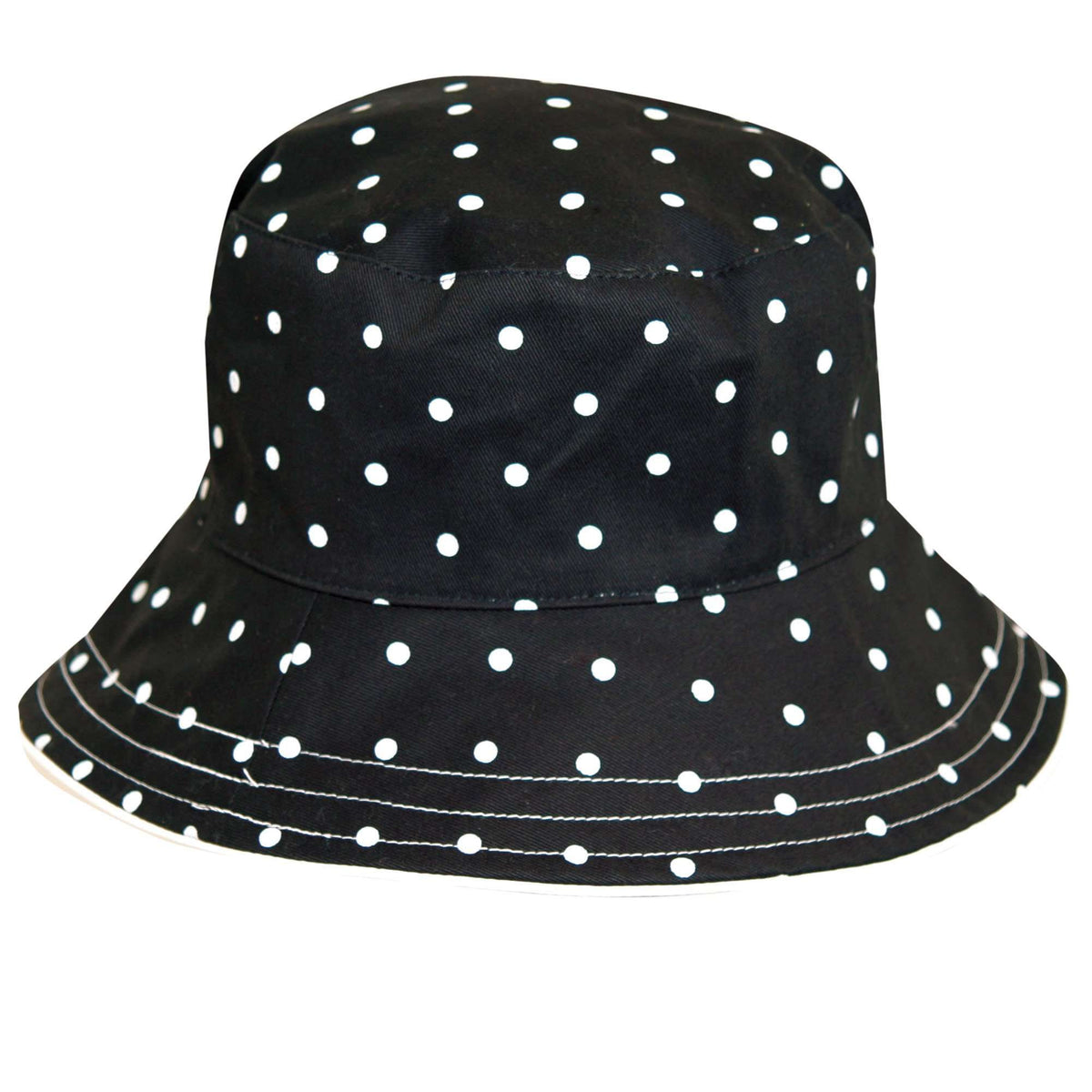 Rare J. Crew Bucket Hat Black And White Polka Dot For Women One Size Fits All Ll Cool J Hat - Etsy main image 3
