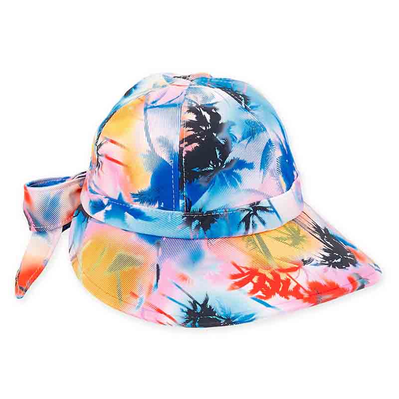 Lycra® Performance Tie Dye Facesaver Cap - Sun 'N' Sand Hats Cap Sun N Sand Hats HH2484C Multicolor M/L (58.5 cm) 
