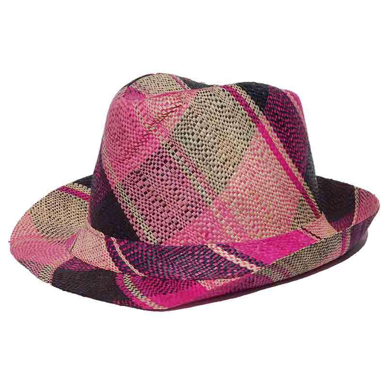 Madagascar Colorful Raffia Fedora Hats — SetarTrading Hats display picture 1