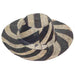 Madagascar Raffia Striped Beach Hats Wide Brim Sun Hat Madagascar Raffia Hats she41 Black Wide Stripes  