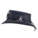 Marlow Leather Top Hat IT'S LIT, Black - Steampunk Hatter Top Hat Head'N'Home Hats    