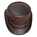 Marlow Larkspur Leather Top, Brown - Steampunk Hatter, Top Hat - SetarTrading Hats 