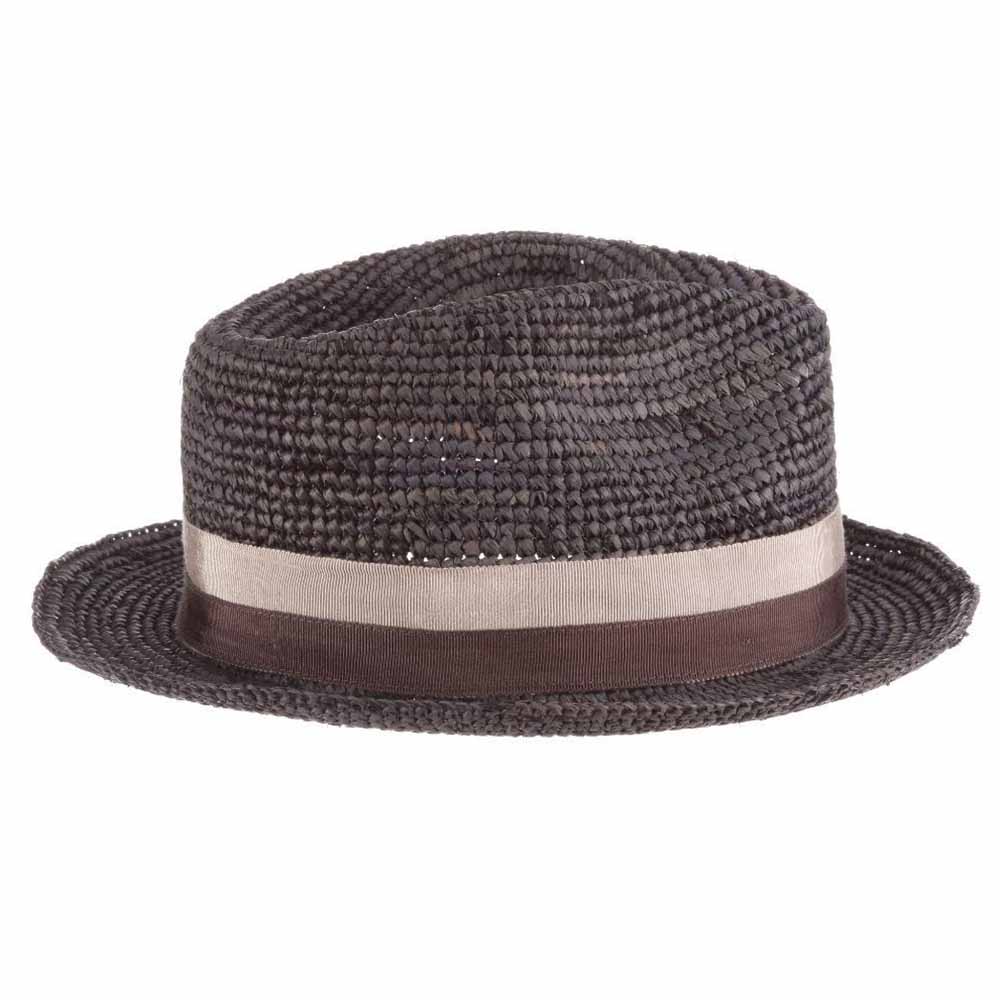 Matteo Crochet Raffia Fedora Hat - Brooklyn Hat Co Fedora Hat Brooklyn Hat