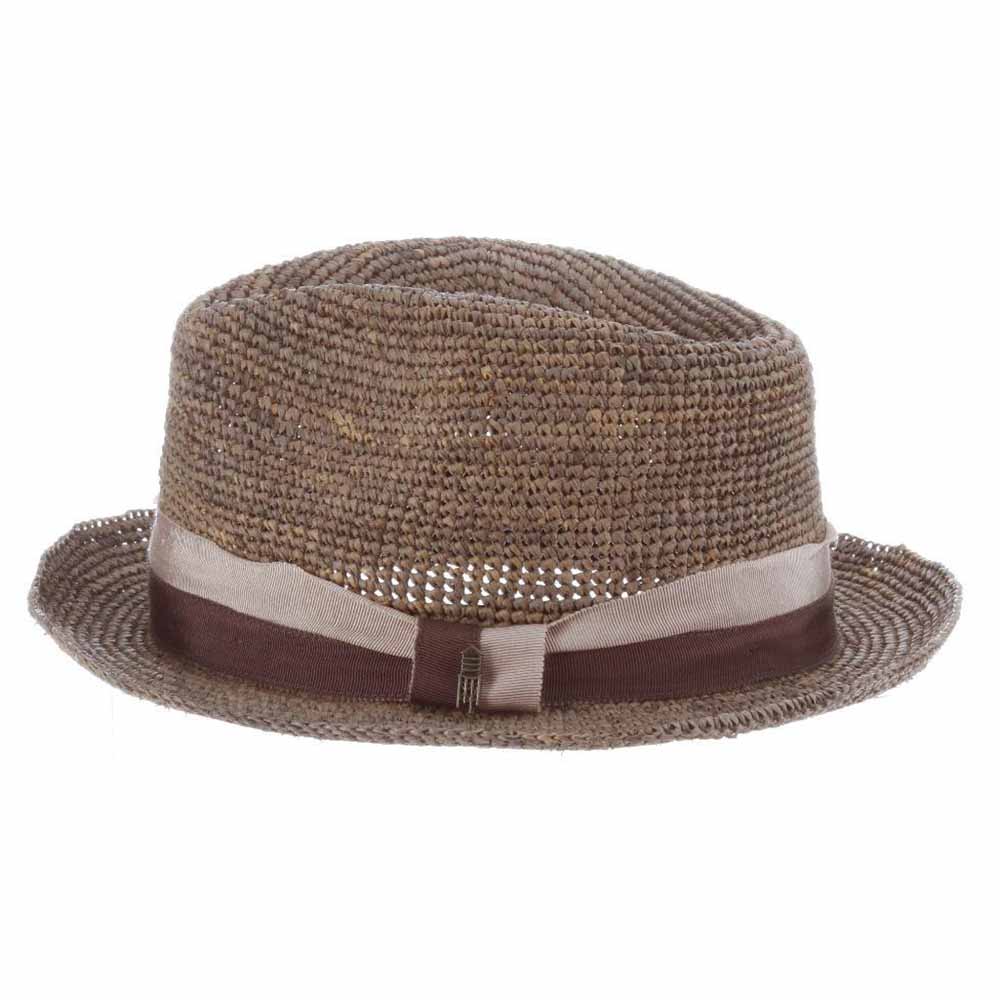 Matteo Crochet Raffia Fedora Hat - Brooklyn Hat Co Fedora Hat Brooklyn Hat    