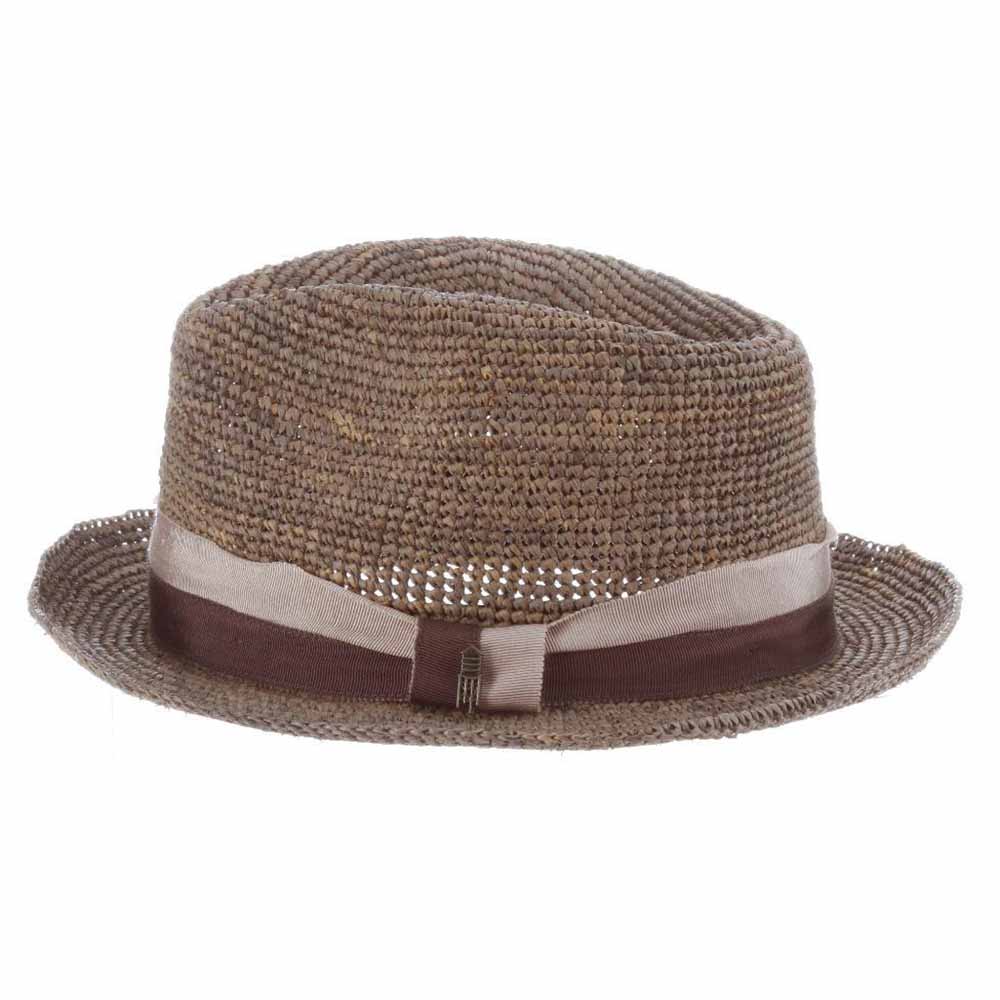 Matteo Crochet Raffia Fedora Hat - Brooklyn Hat Co Fedora Hat Brooklyn Hat
