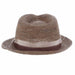 Matteo Crochet Raffia Fedora Hat - Brooklyn Hat Co Fedora Hat Brooklyn Hat    