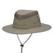 Supplex® Nylon Aussie with Floatable Brim  - DPC Global Hats Bucket Hat Dorfman Hat Co. mc363m Fossil Medium (57 cm) 