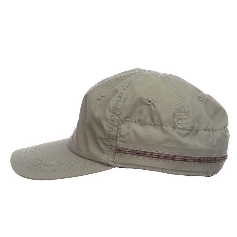 Supplex® Nylon Baseball Cap with Fold Away Sun Shield - DPC Global Hats Cap Dorfman Hat Co.    